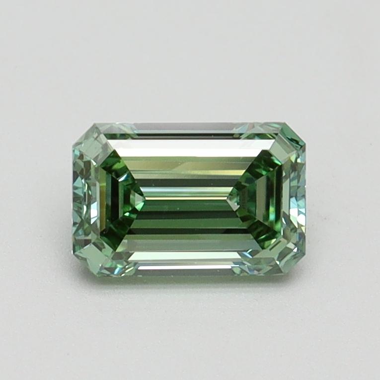 0.76 Ct. Fancy Intense Green Emerald Lab Grown Diamond