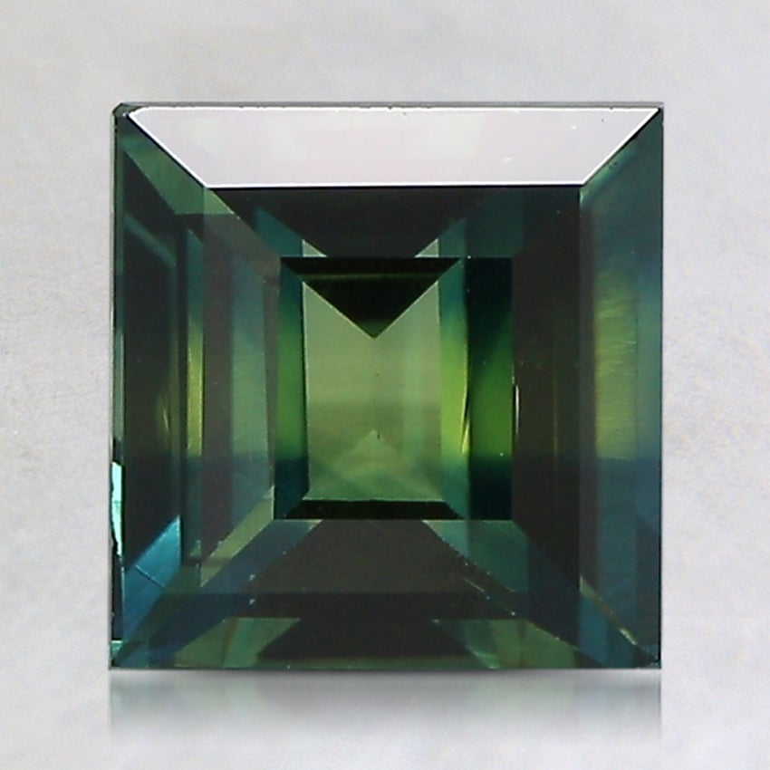7.3x7.1mm Unheated Bi-Color Princess Sapphire