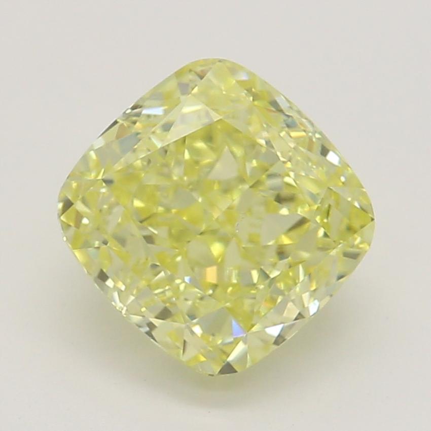 1.01 Ct. Fancy Intense Yellow Cushion Diamond