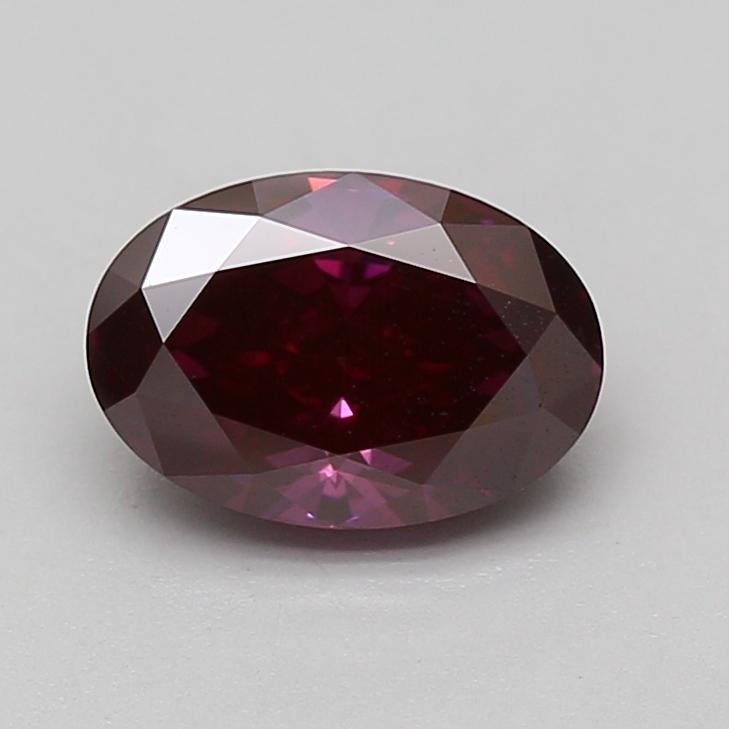 1.72 Ct. Fancy Deep Pink Oval Lab Grown Diamond