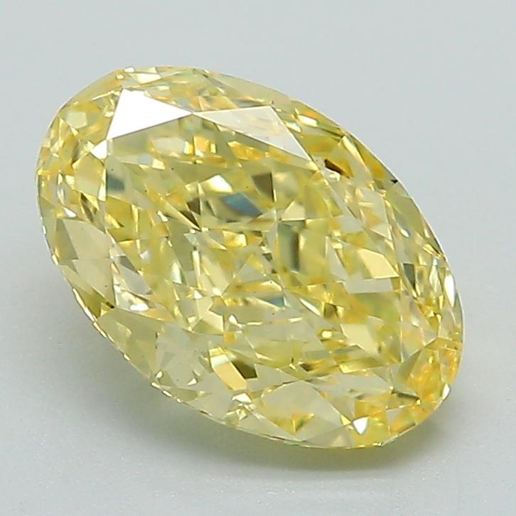 1.91 Ct. Fancy Intense Yellow Oval Lab Grown Diamond