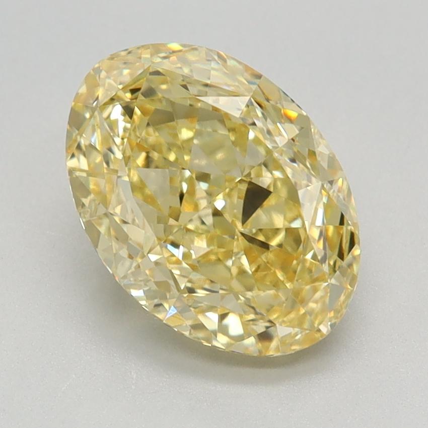 2.07 Ct. Fancy Intense Yellow Oval Lab Grown Diamond