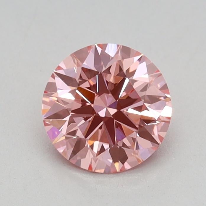 0.51 Ct. Fancy Vivid Pink Round Lab Grown Diamond