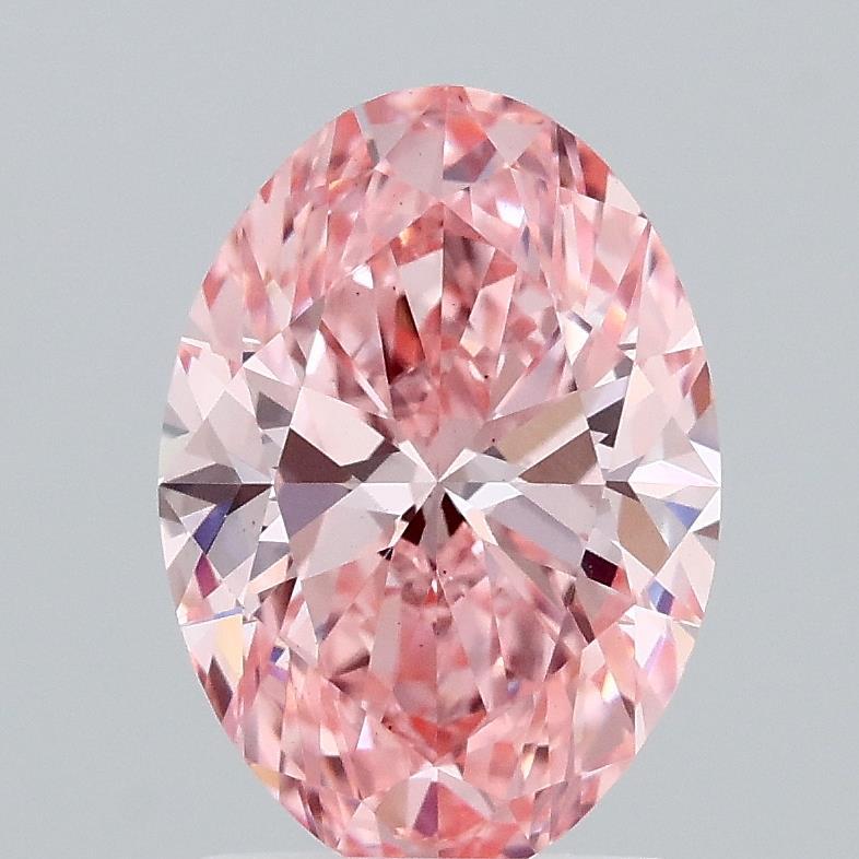 2.01 Ct. Fancy Vivid Pink Oval Lab Grown Diamond