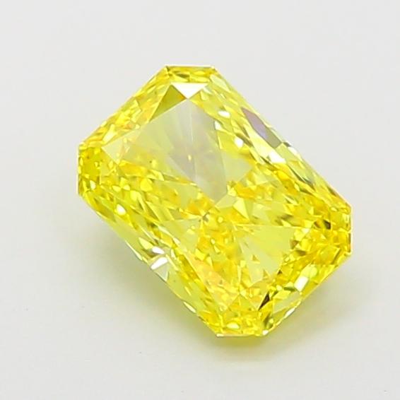 1.13 Ct. Fancy Vivid Yellow Radiant Lab Grown Diamond