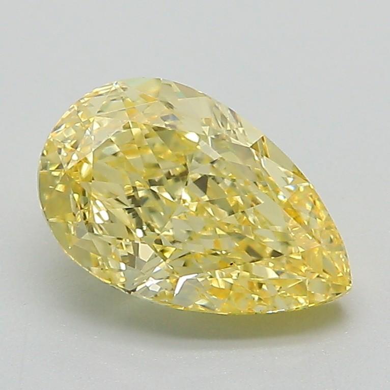 1.70 Ct. Fancy Intense Yellow Pear Lab Grown Diamond
