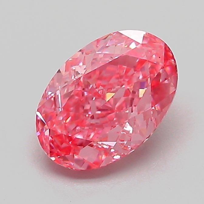 1.10 Ct. Fancy Vivid Pink Oval Lab Grown Diamond
