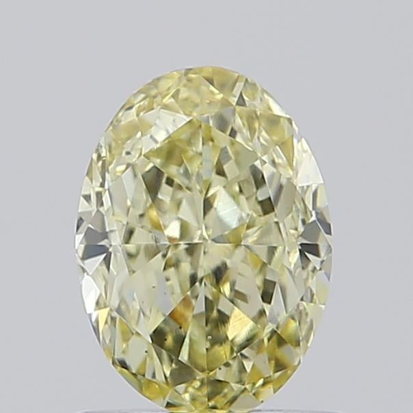 1.00 Ct. Fancy Light Yellow Oval Lab Grown Diamond