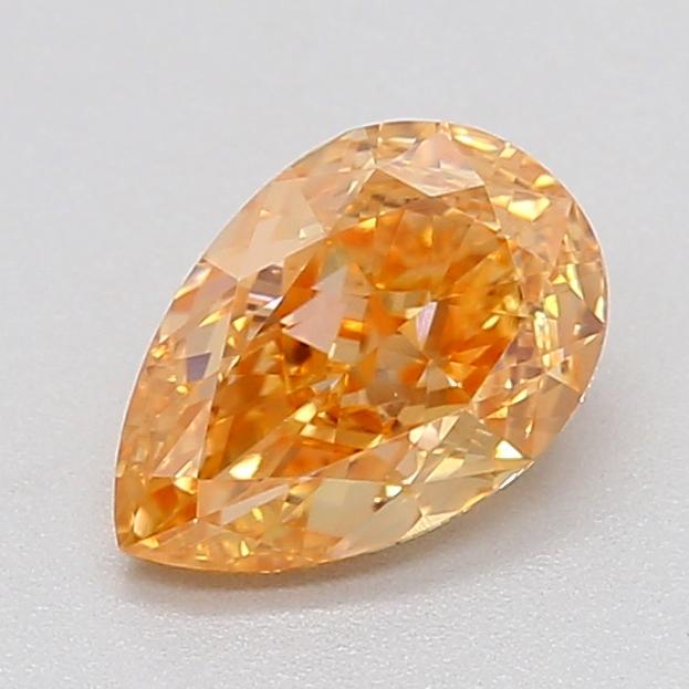 1.02 Ct. Fancy Intense Yellow Orange Pear Lab Grown Diamond