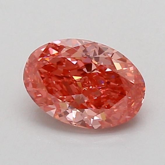 0.90 Ct. Fancy Vivid Pink Oval Lab Grown Diamond