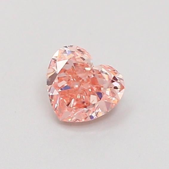 0.30 Ct. Fancy Intense  Pink Heart Lab Grown Diamond