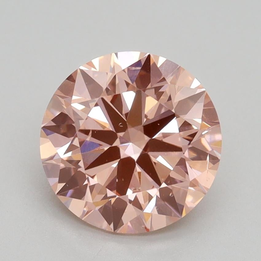 2.15 Ct. Fancy Intense Pink Round Lab Grown Diamond