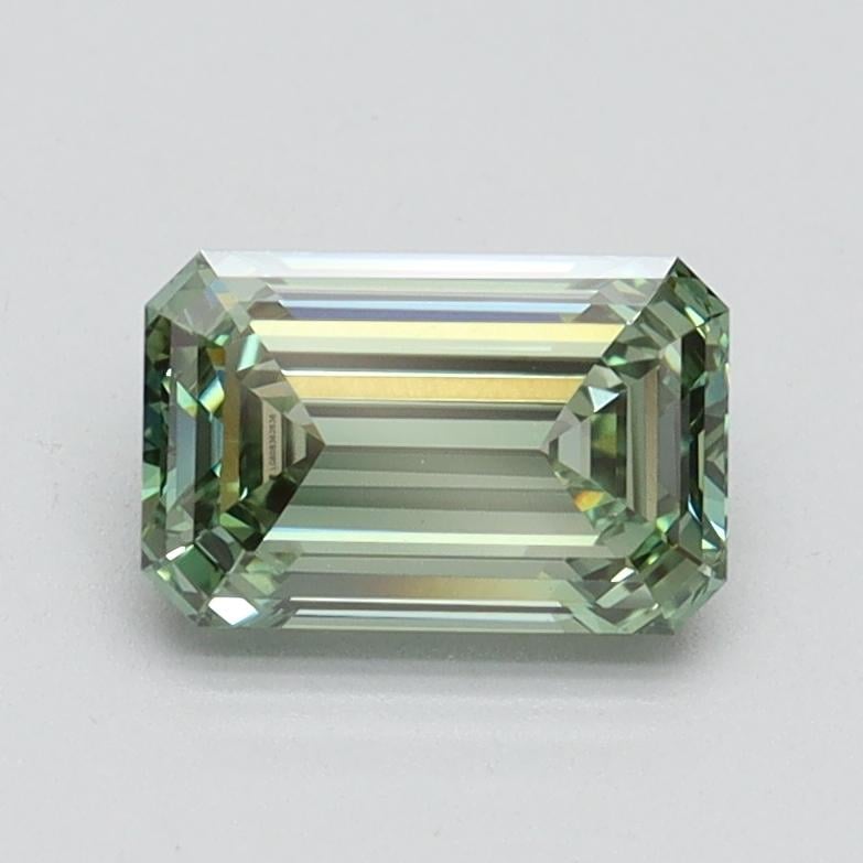 1.05 Ct. Fancy Intense Pacific Green Emerald Lab Grown Diamond