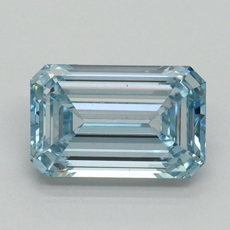 1.54 Ct. Fancy Intense Blue Emerald Lab Grown Diamond