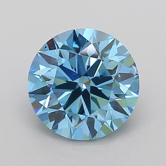 2.04 Ct. Fancy Vivid  Blue Round Lab Grown Diamond