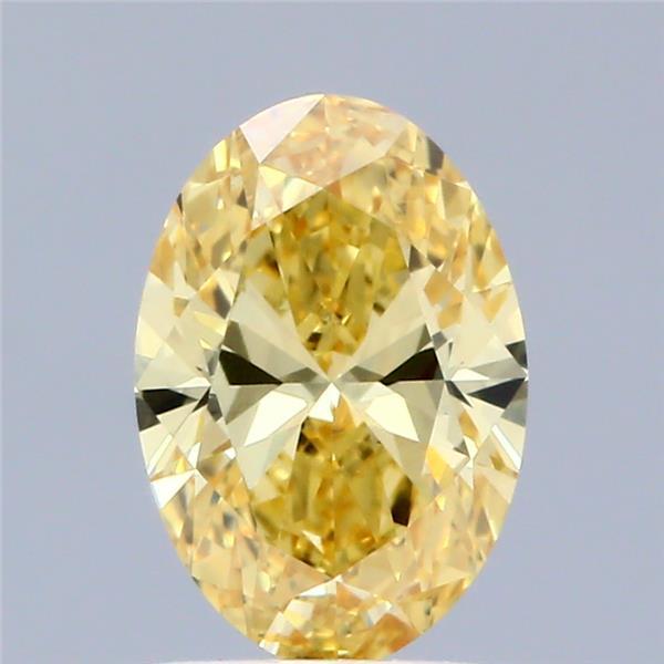 1.01 Ct. Fancy Intense Yellow Oval Lab Grown Diamond