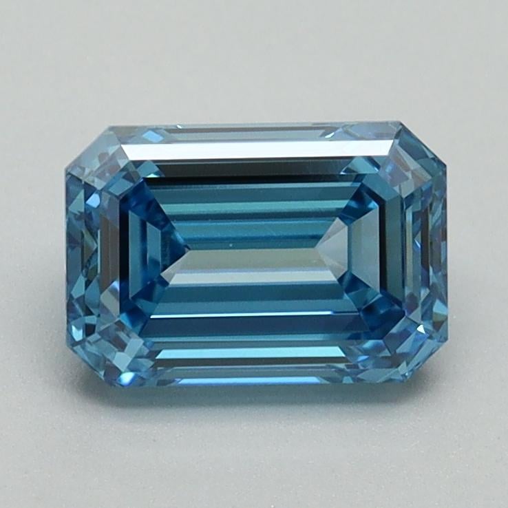 1.30 Ct. Fancy Vivid Malibu Blue Emerald Lab Grown Diamond