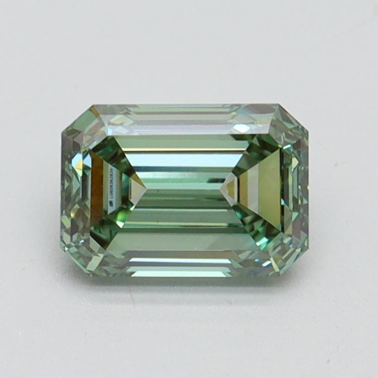 1.01 Ct. Fancy Vivid Green Emerald Lab Grown Diamond