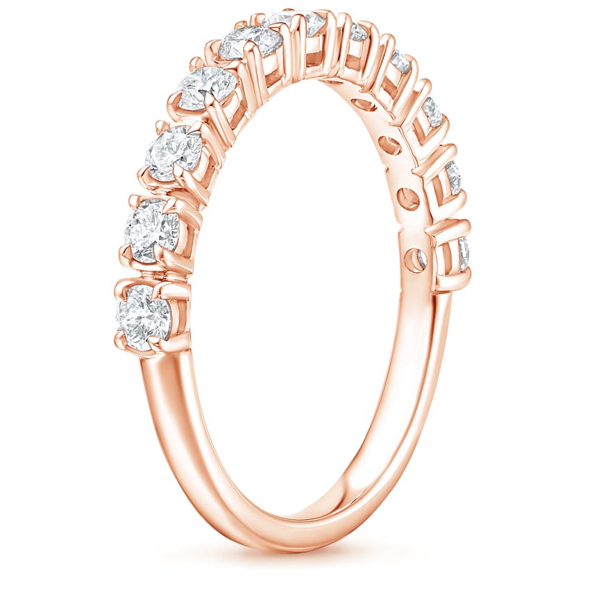 14K Rose Gold Jade Trau Cella Diamond Ring, large side view