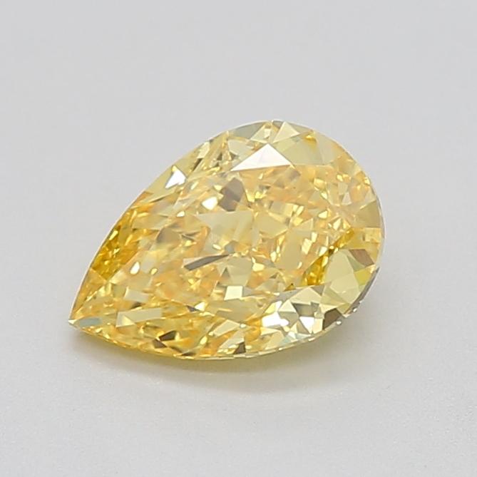 1.06 Ct. Fancy Vivid Yellow Pear Lab Grown Diamond