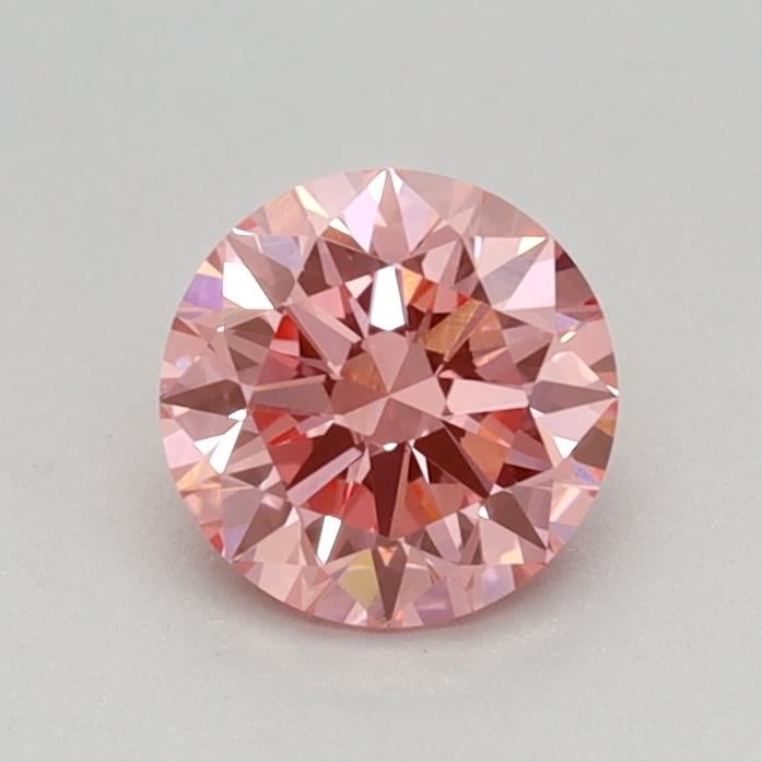0.49 Ct. Fancy Vivid Pink Round Lab Grown Diamond