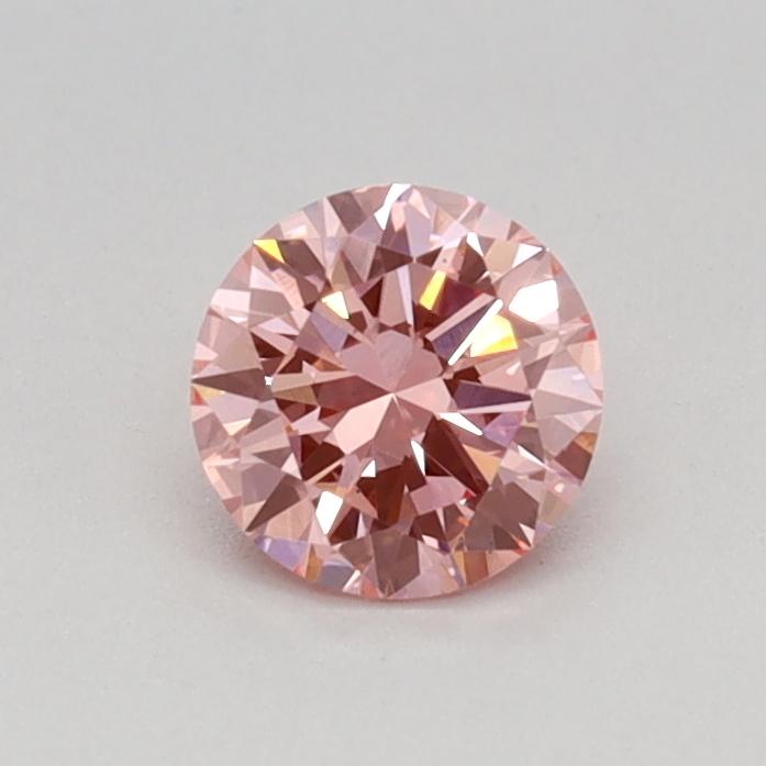 0.32 Ct. Fancy Vivid Pink Round Lab Grown Diamond