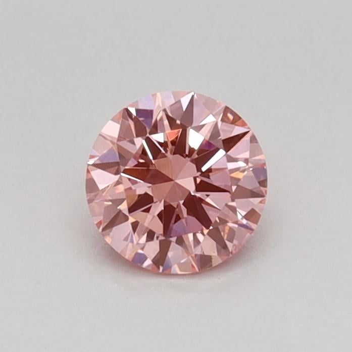 0.31 Ct. Fancy Vivid Pink Round Lab Grown Diamond