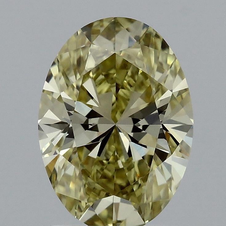 1.77 Ct. Fancy Intense Yellow Oval Lab Grown Diamond