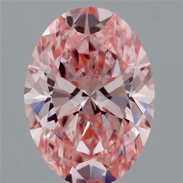 1.85 Ct. Fancy Vivid Pink Oval Lab Grown Diamond
