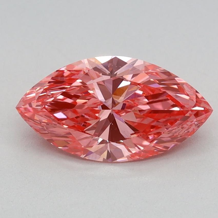0.79 Ct. Fancy Vivid Pink Marquise Lab Grown Diamond
