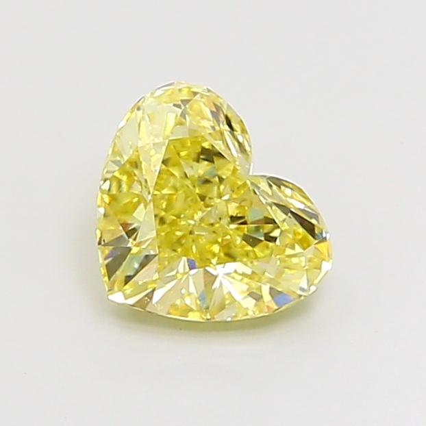 1.31 Ct. Fancy Intense Yellow Heart Lab Grown Diamond