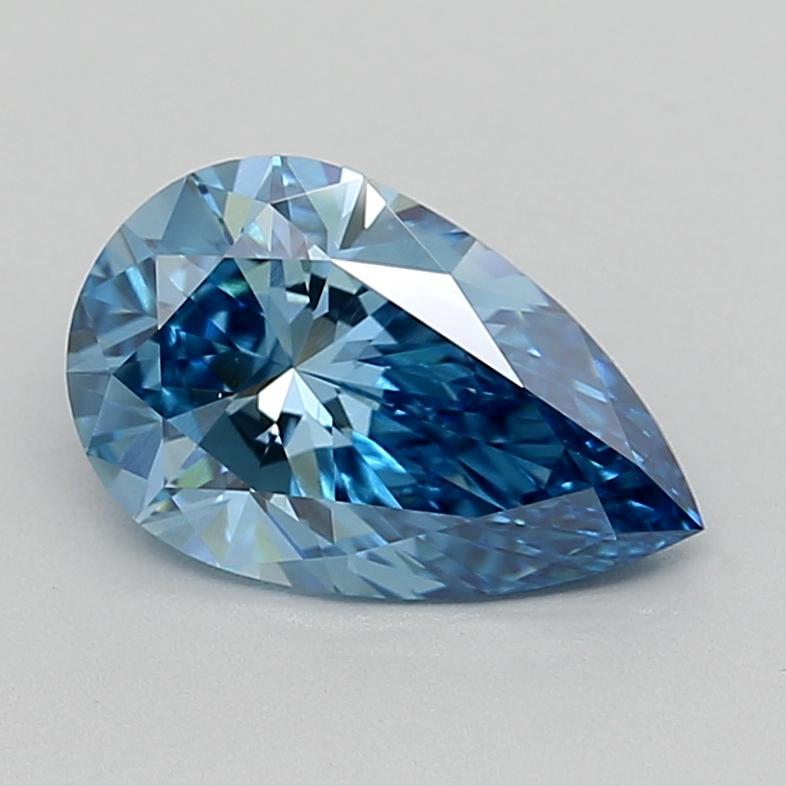 1.57 Ct. Fancy Vivid  Blue Pear Lab Grown Diamond
