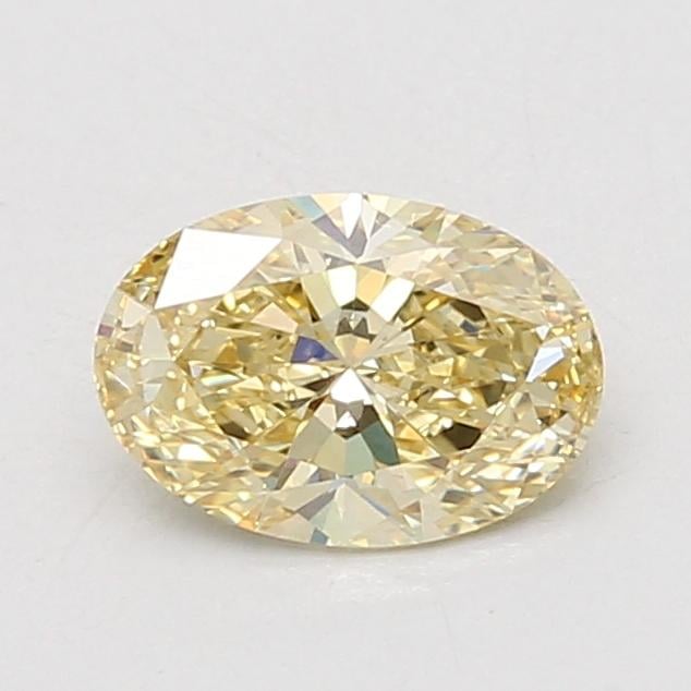 1.02 Ct. Fancy Intense Yellow Oval Lab Grown Diamond