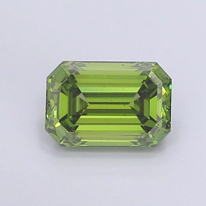 2.18 Ct. Fancy Vivid  Green Emerald Lab Grown Diamond