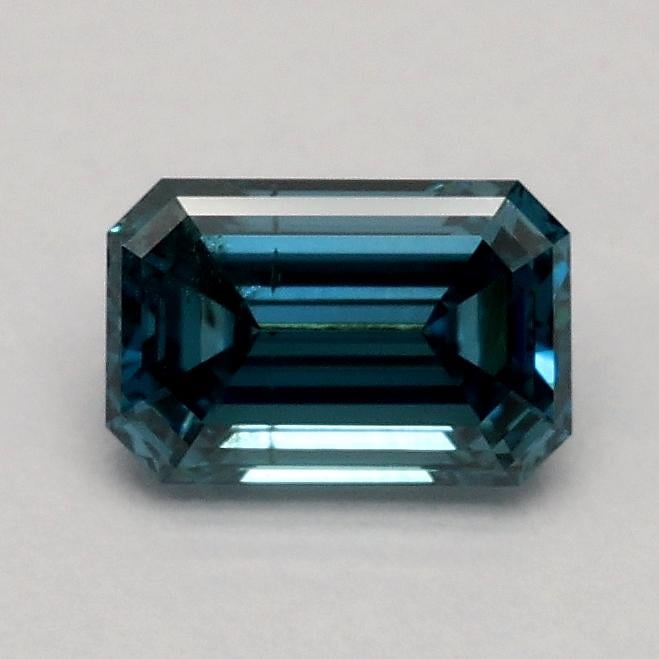 0.50 Ct. Fancy Vivid Greenish Blue Emerald Lab Grown Diamond
