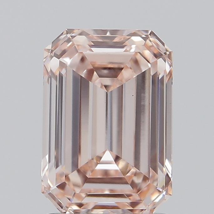 1.59 Ct. Fancy Orangy Pink Emerald Lab Grown Diamond
