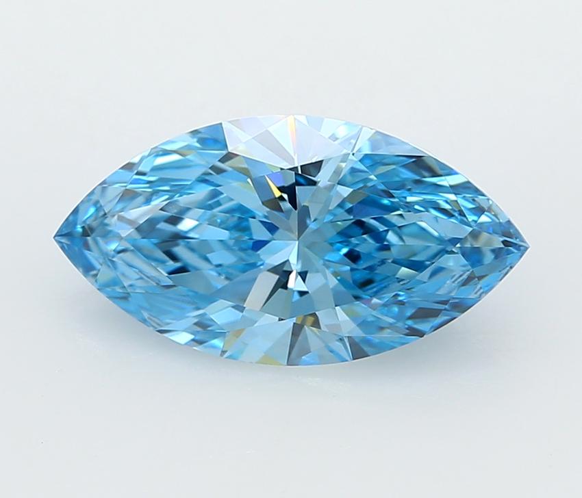 2.53 Ct. Fancy Vivid  Blue Marquise Lab Grown Diamond