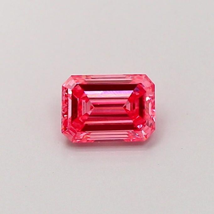 0.53 Ct. Fancy Vivid Pink Emerald Lab Grown Diamond