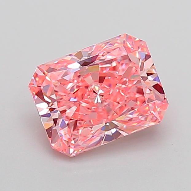 2.41 Ct. Fancy Vivid None Pink Radiant Lab Grown Diamond