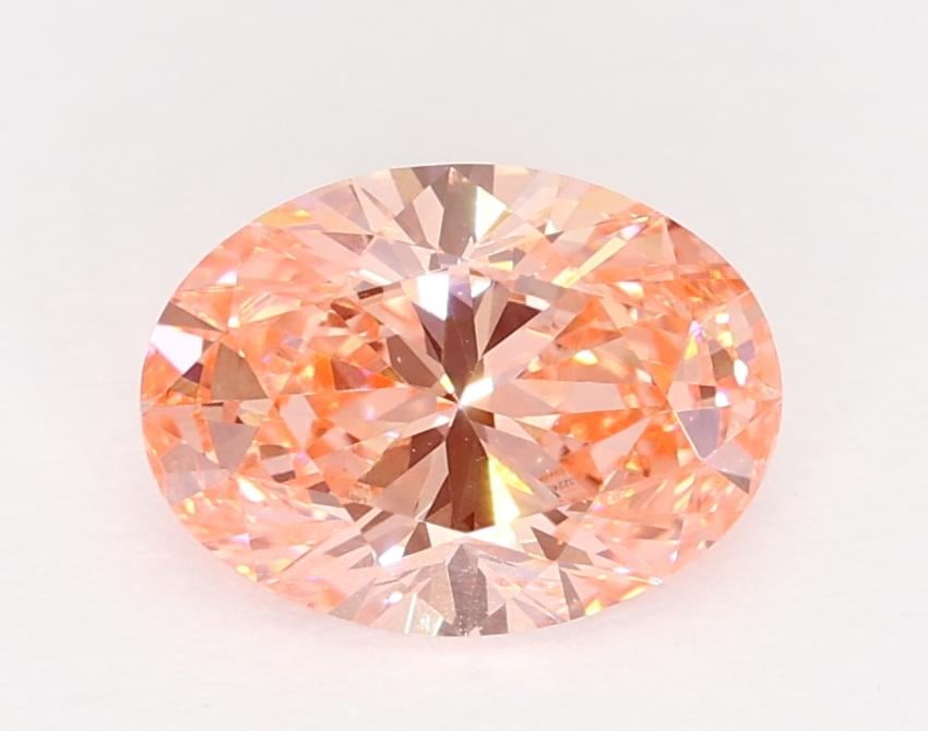 1.00 Ct. Fancy Vivid Pink Oval Lab Grown Diamond