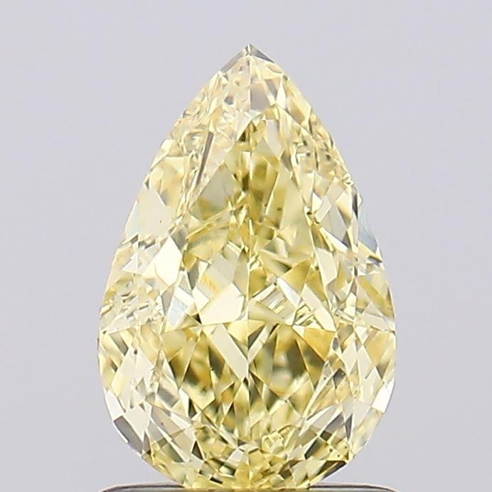 1.12 Ct. Fancy Yellow Pear Lab Grown Diamond