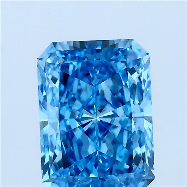 1.51 Ct. Fancy Vivid Blue Radiant Lab Grown Diamond