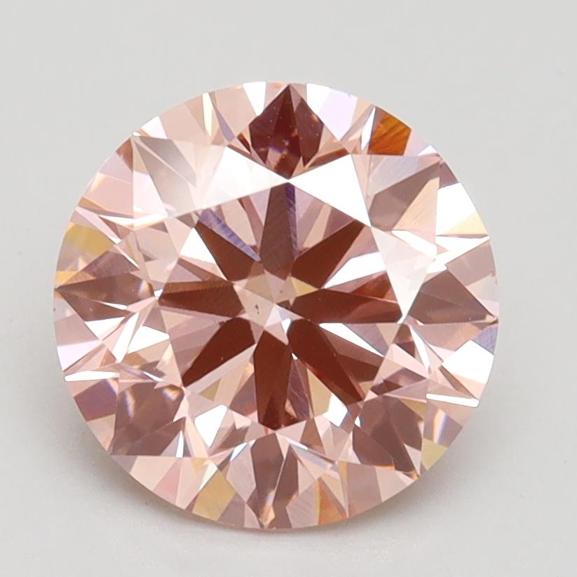 2.27 Ct. Fancy Intense Pink Round Lab Grown Diamond