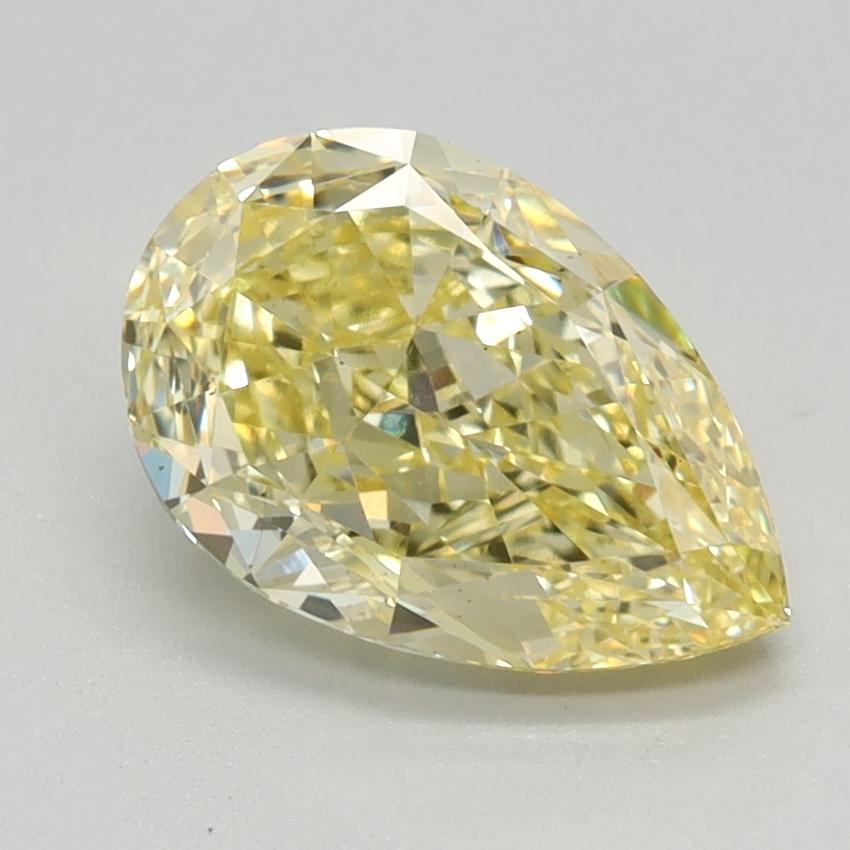 1.70 Ct. Fancy Intense Yellow Pear Lab Grown Diamond