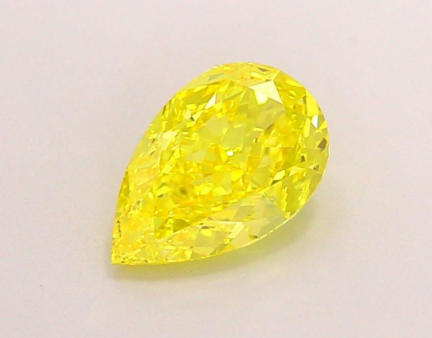 1.27 Ct. Fancy Vivid Yellow Pear Lab Grown Diamond