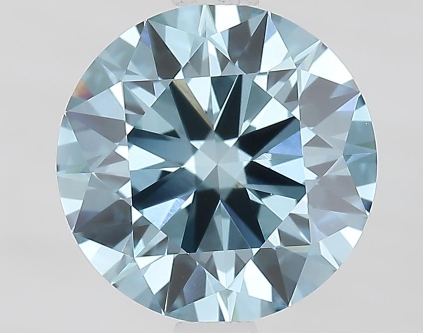 1.94 Ct. Fancy Vivid Blue Round Lab Grown Diamond