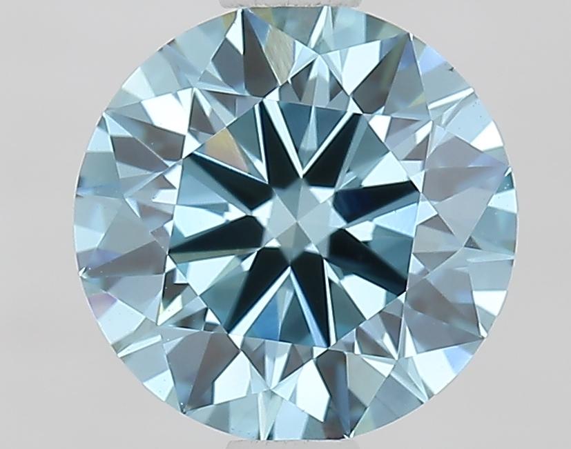 1.17 Ct. Fancy Vivid Blue Round Lab Grown Diamond