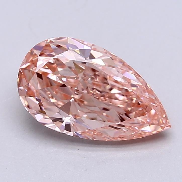 2.72 Ct. Fancy Vivid  Pink Pear Lab Grown Diamond