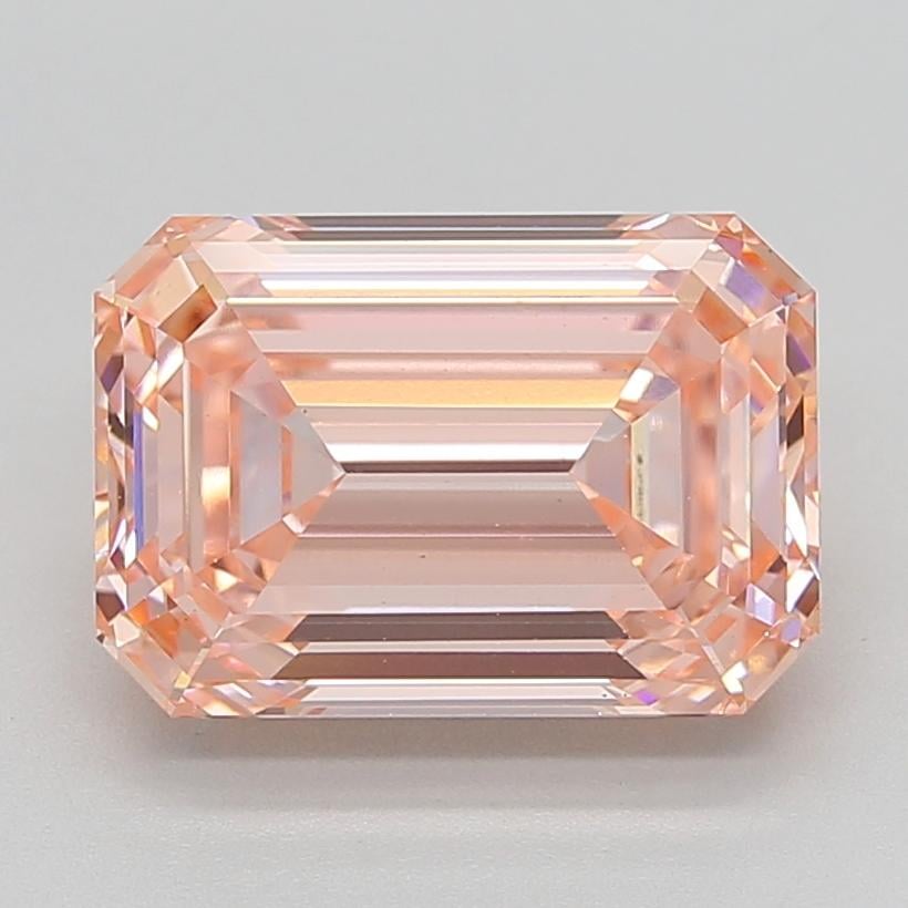 6.04 Ct. Fancy Vivid  Pink Emerald Lab Grown Diamond
