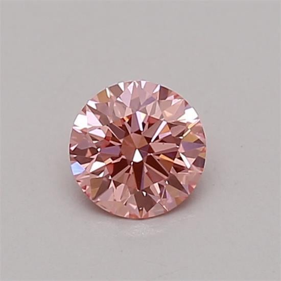 0.30 Ct. Fancy Vivid Pink Round Lab Grown Diamond
